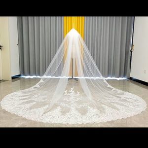 137” Cathedral Length wedding veil